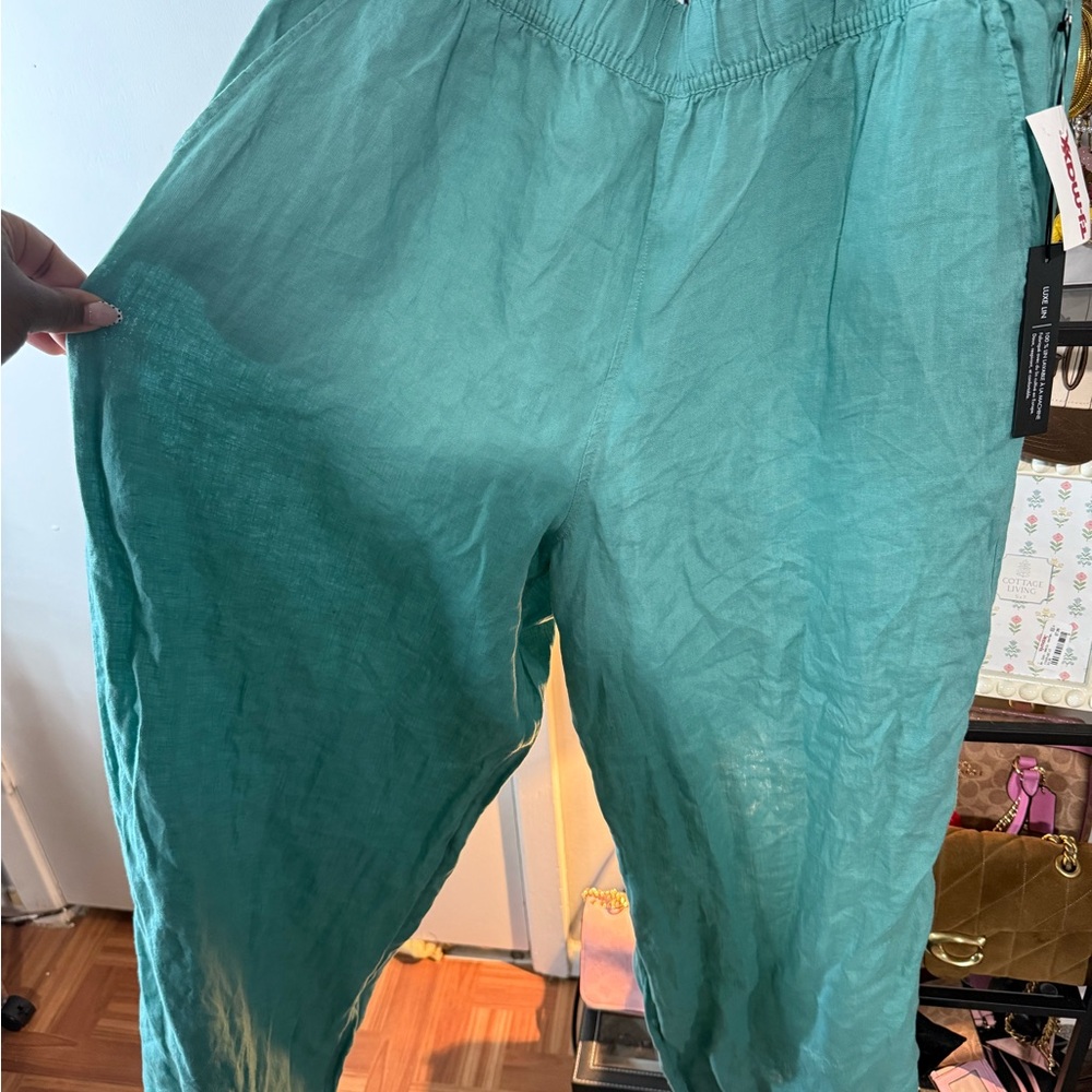 Tjmaxx Teal Linen Women’s Pants